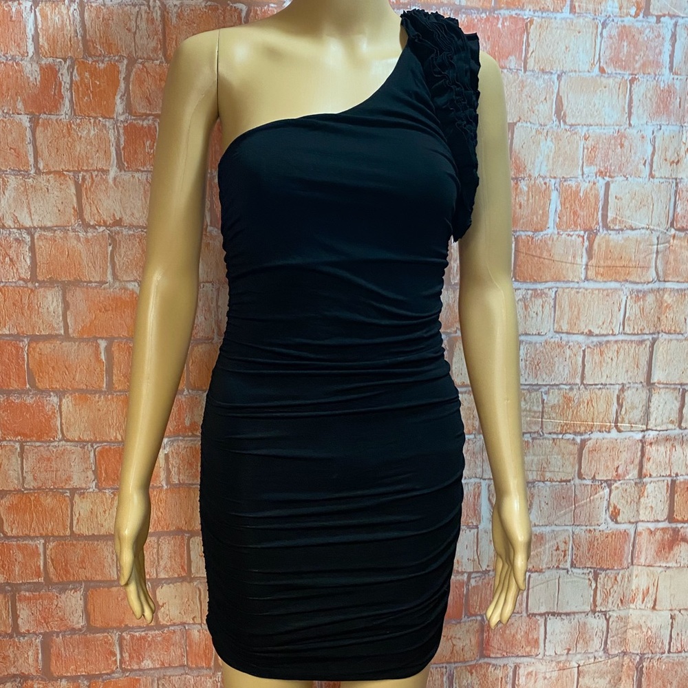 Forever 21 One Shoulder Ruched Mini Dress‎